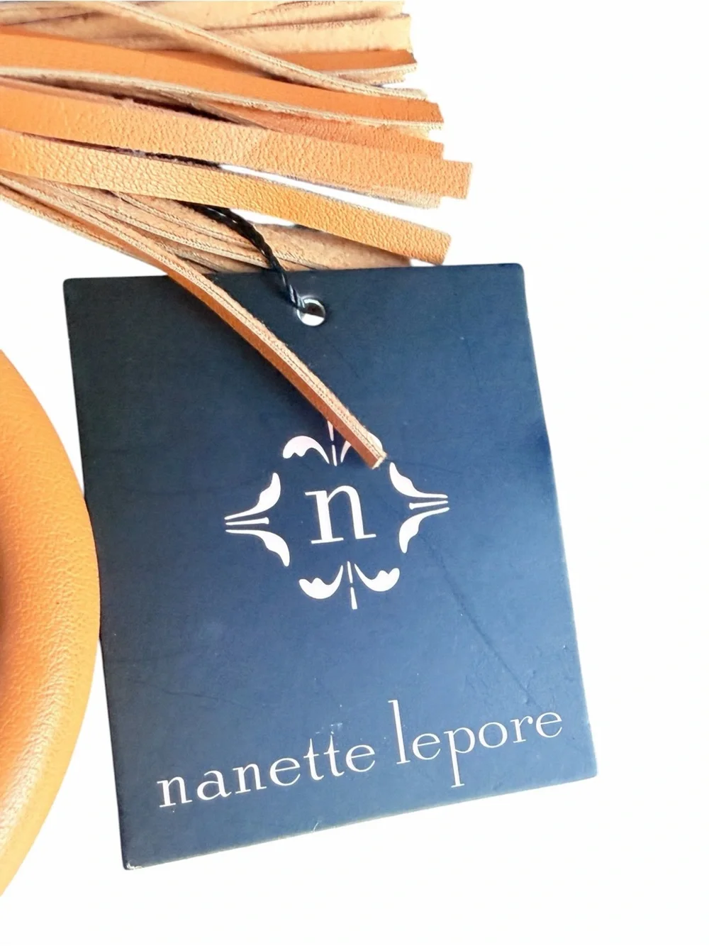 Nanette Lepore Alli Logo Card Holder Wallet Wristlet Bangle Brown NWT